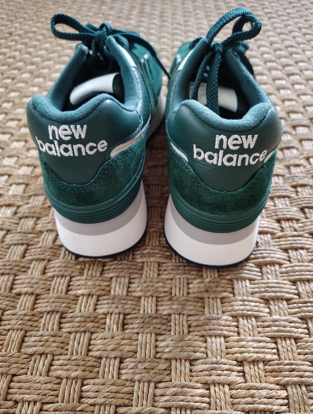 New Balance 574+ Platform Retro Running Shoes/Sneakers -Green Sz 7.5 - Picture 6 of 10